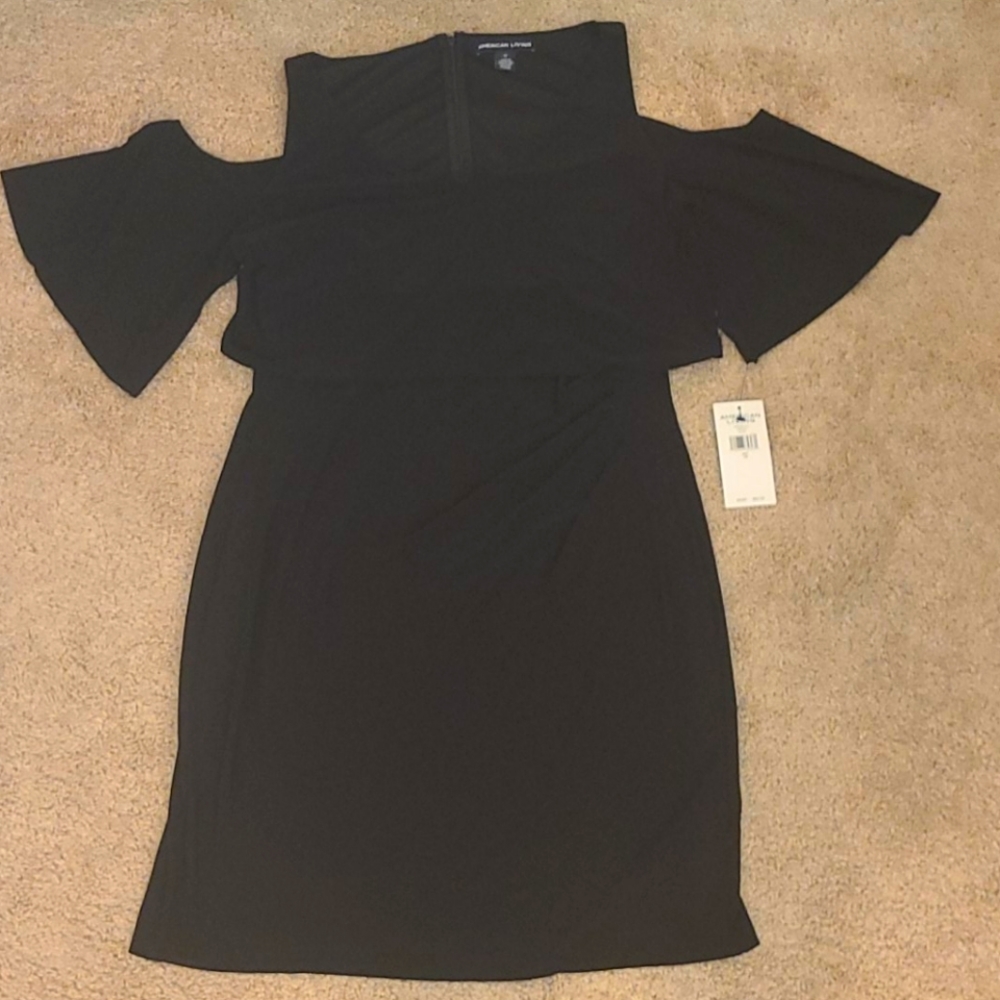 NWT Little Black Dress with Cold Shoulder Sleeves